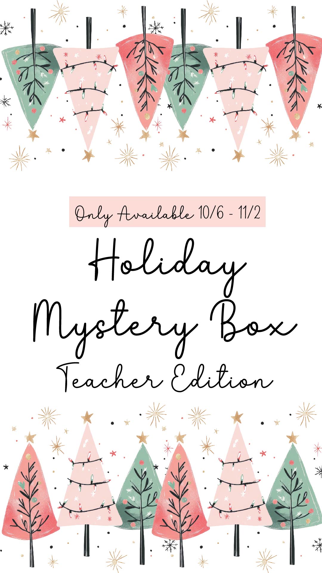 Holiday Mystery Box Teacher Edition by Lina Loves Two, handmade in Los Angeles CA
