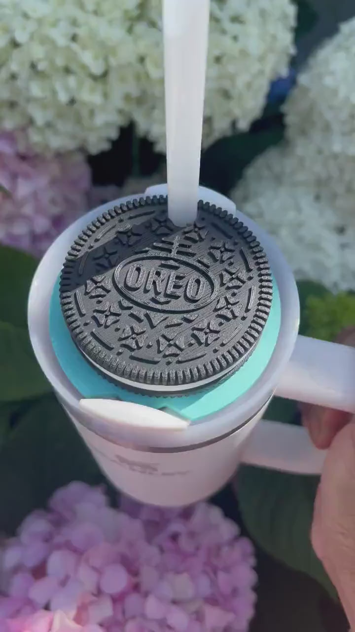 3D Printed Cookie Stanley Topper: Oreo-Inspired Tumbler Accessory