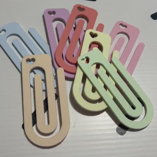 Jumbo Heart Paperclip: Pastel Planner Clip, Journal Bookmark