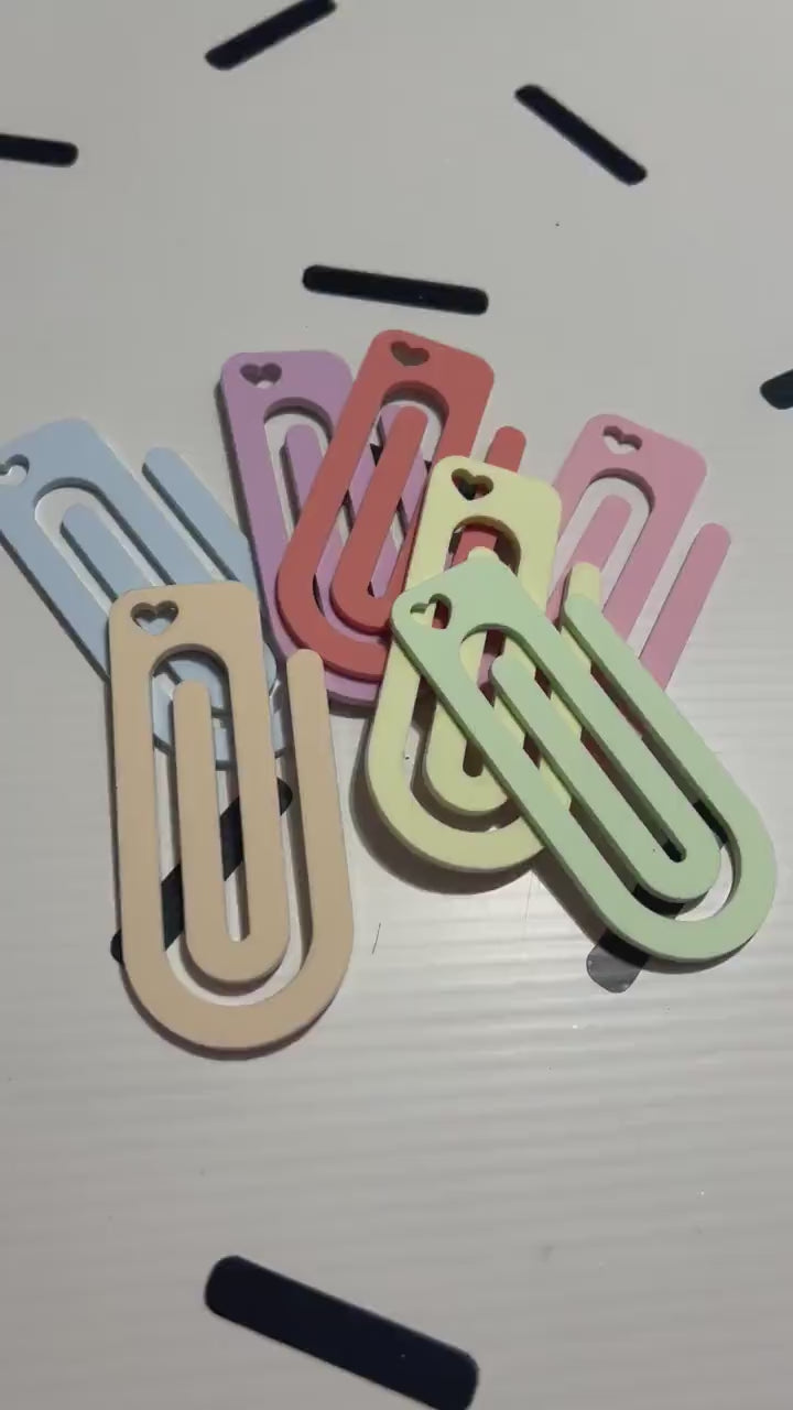 Jumbo Heart Paperclip: Pastel Planner Clip, Journal Bookmark