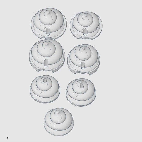 Cream Swirl Lid Topper 3MF Files | Digital Download | Stanley 20oz | 30oz and 40oz | 18oz Libbey Glass Lid Topper