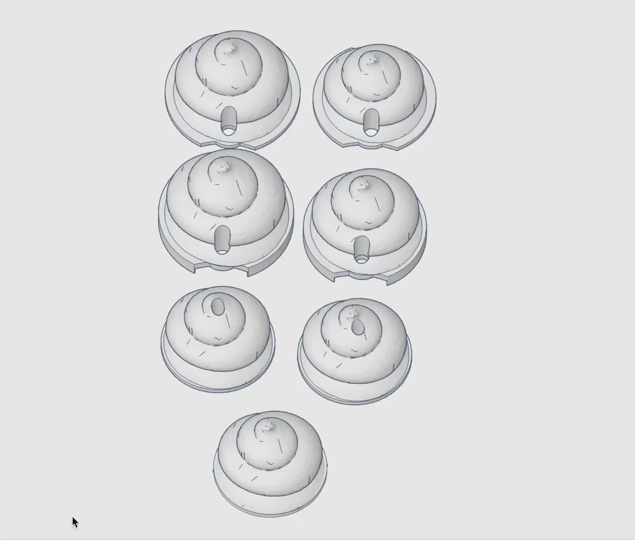 Cream Swirl Lid Topper 3MF Files | Digital Download | Stanley 20oz | 30oz and 40oz | 18oz Libbey Glass Lid Topper