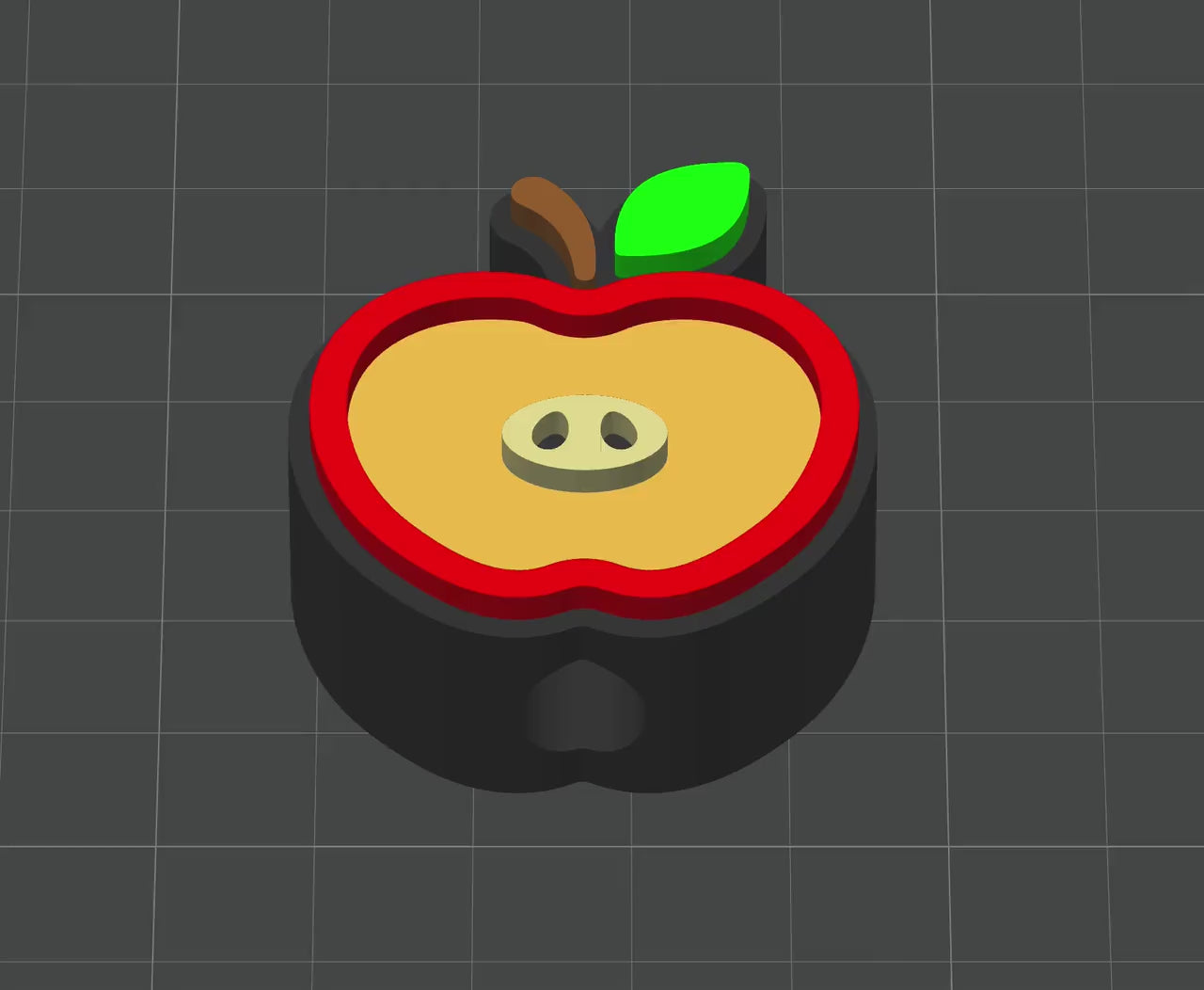 3D Apple Face Straw Topper STL File | Teacher Gift (Digital Download)