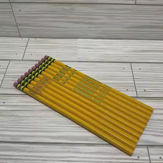 Personalized Ticonderoga Pencils – Custom Name Engraved School Supplies – Teacher Gift – Classroom Student Labels