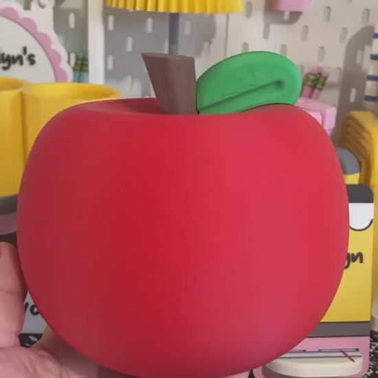3D Printed Apple for Teacher, Teacher Desk Decor, Apple Teacher Gift, Classroom Decoration, Back to School Gift, Teacher Appreciation Gift
