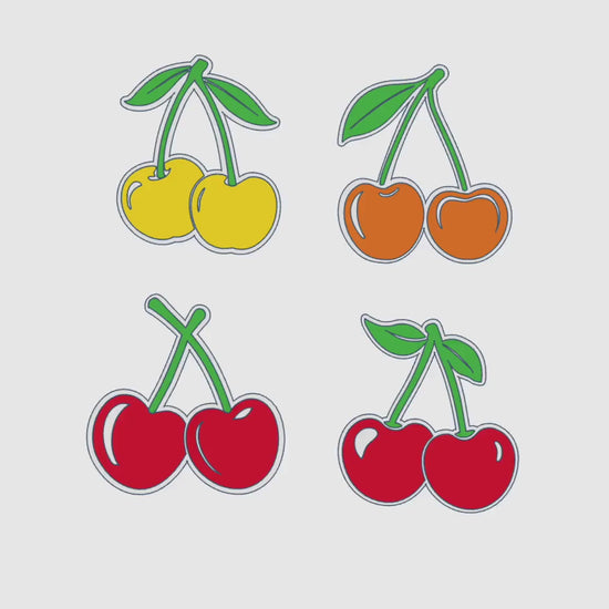 Cherries-Inspired Interchangeable Glue Storage Covers – 3MF Digital File | Digital Download | Set of 4 Bows