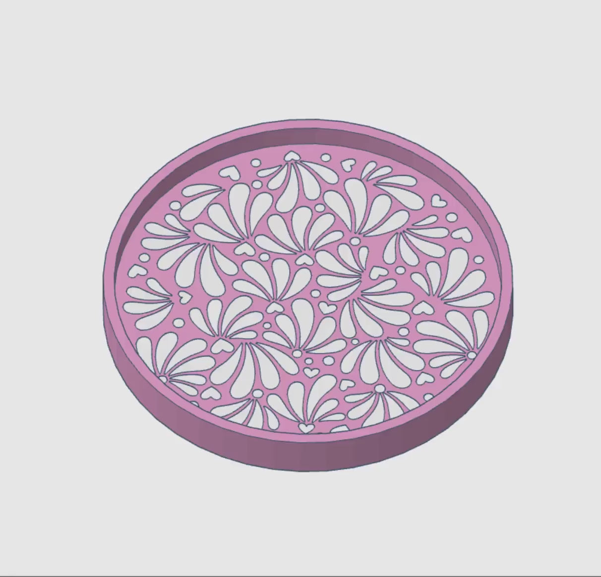 Talavera Coaster 3D Print Files: Mexican-Inspired Design (STL & 3MF) (Digital Download)