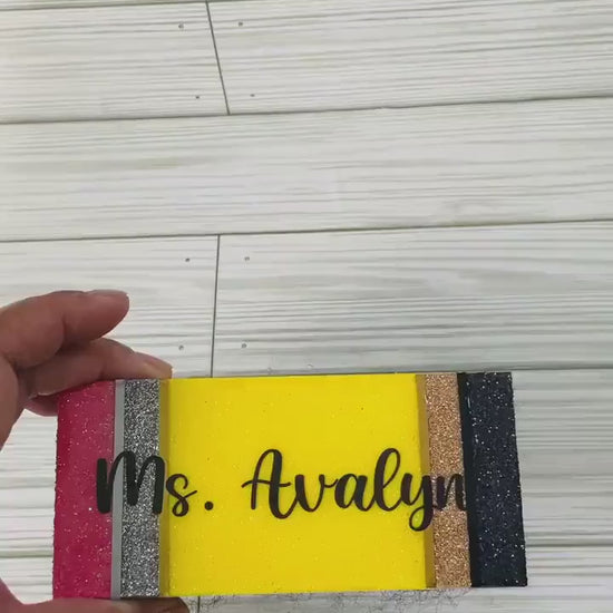 Pencil Whiteboard Eraser | Teacher Gifts | Yellow Pencil Glitter Eraser | Classroom Supplies