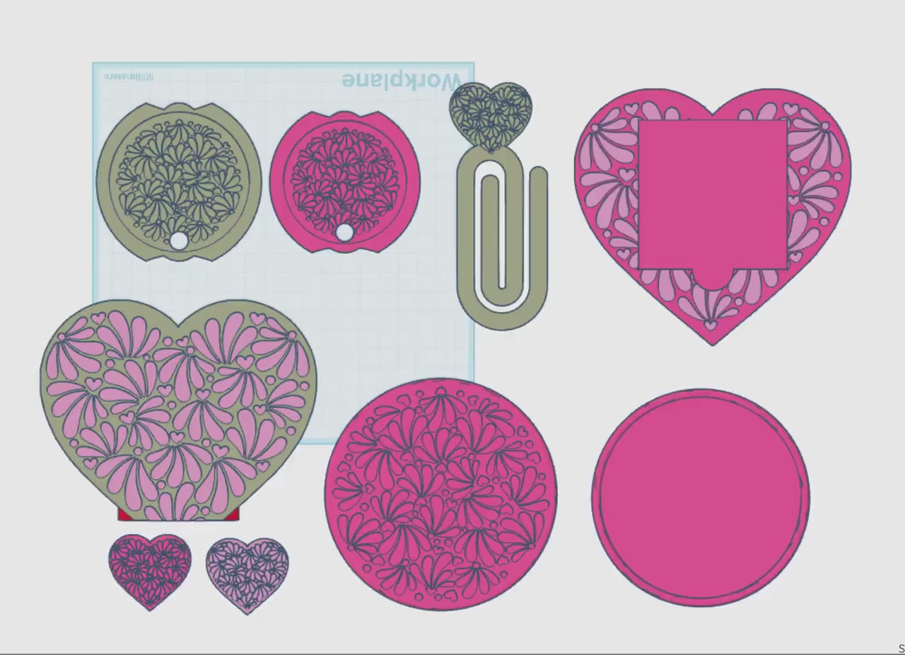Mexican Talavera Desk Accessory STL Files: 3D Printing Bundle (Digital Downloads)