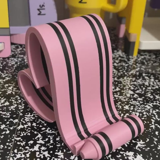 Heart Phone Holder, Pencil Phone Stand, Crayon Phone Holder, Teacher Desk Accessory, Teacher Gift, Classroom Decor, Back to School Gift
