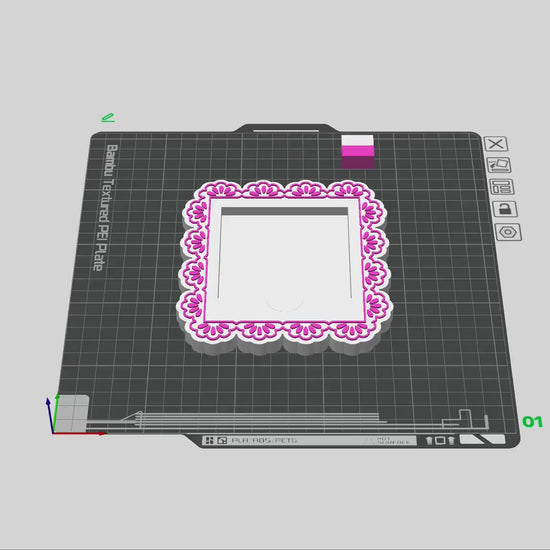 Lace Post-It Note Holder STL File | 3D Print Design