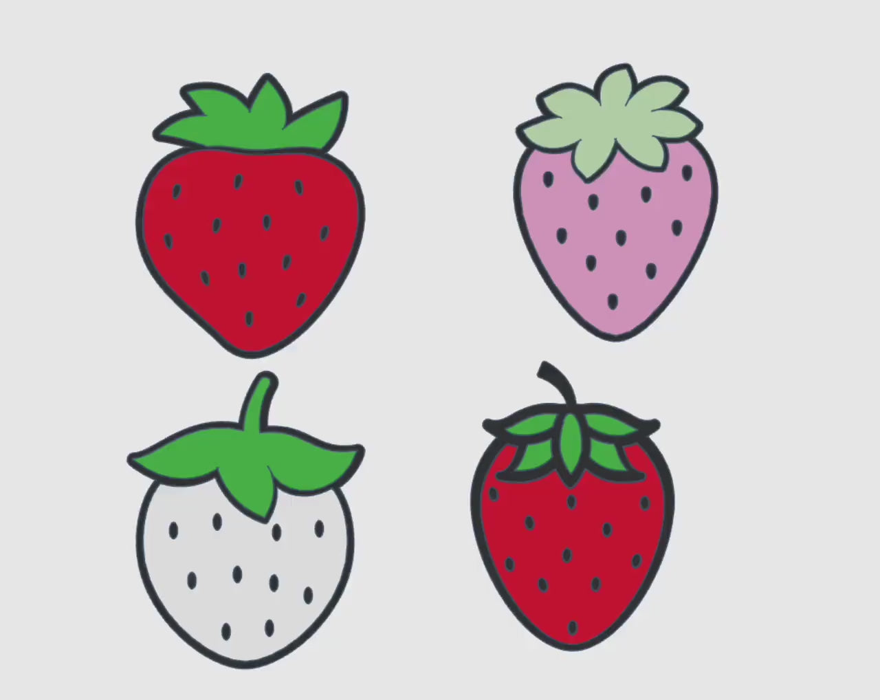 Strawberry-Inspired Interchangeable Glue Storage Covers – 3MF Digital File | Digital Download