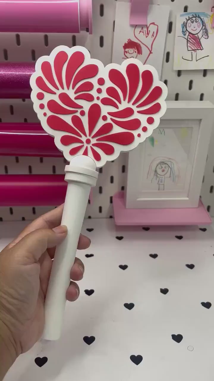 Talavera 2 Heart Pay Wand 3MF File | Ready-to-Print Payment Wand Digital Download