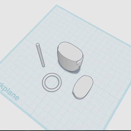 PocketBac Hand Sanitizer Negative STL | BBW PocketBac Template | 3D Printing Design Tool