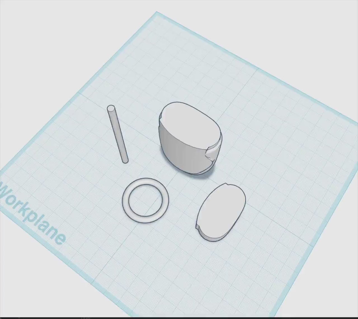 PocketBac Hand Sanitizer Negative STL | BBW PocketBac Template | 3D Printing Design Tool