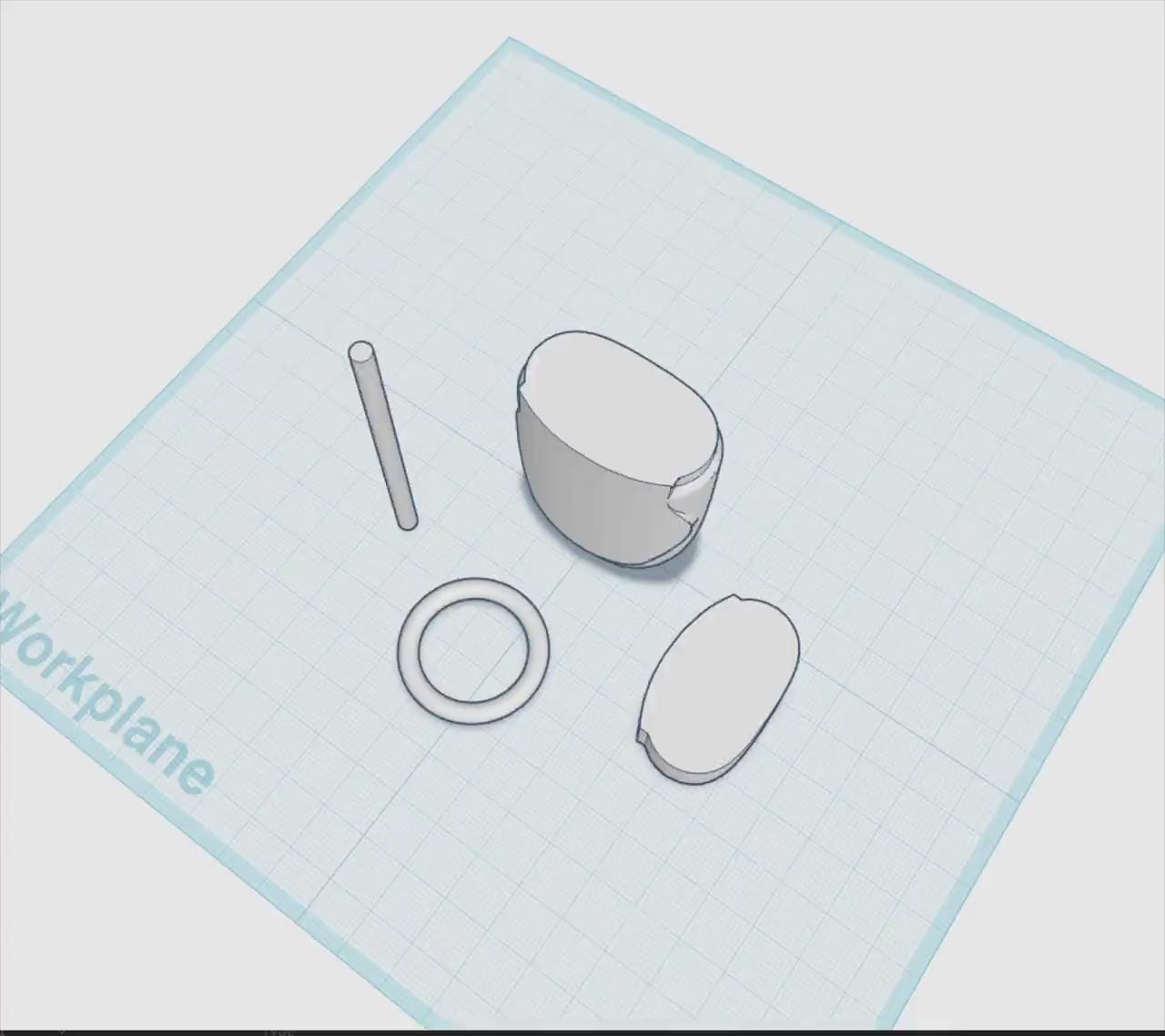 PocketBac Hand Sanitizer Negative STL | BBW PocketBac Template | 3D Printing Design Tool