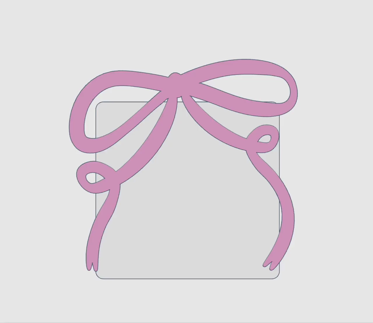 Draping Bow Interchangeable Cover for Glue Storage – 3MF Files | Digital Download | Interchangeable Cover for Glue Storage