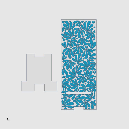 Talavera Phone Stand: 3D Print Floral File (STL & 3MF)