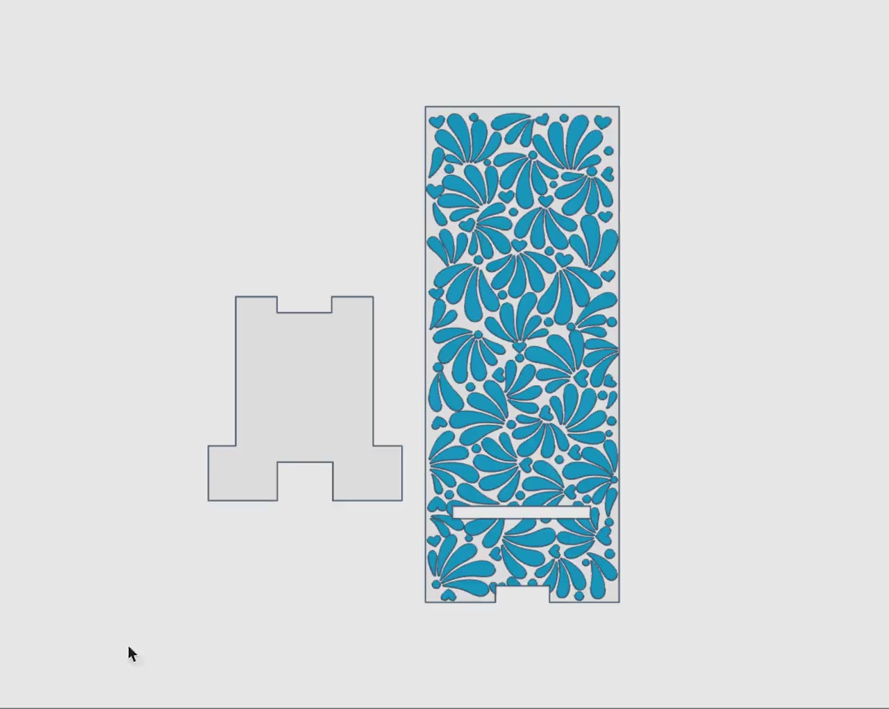 Talavera Phone Stand: 3D Print Floral File (STL & 3MF)