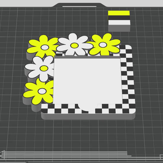 Daisy Flower Note Holder STL – 3D Print File