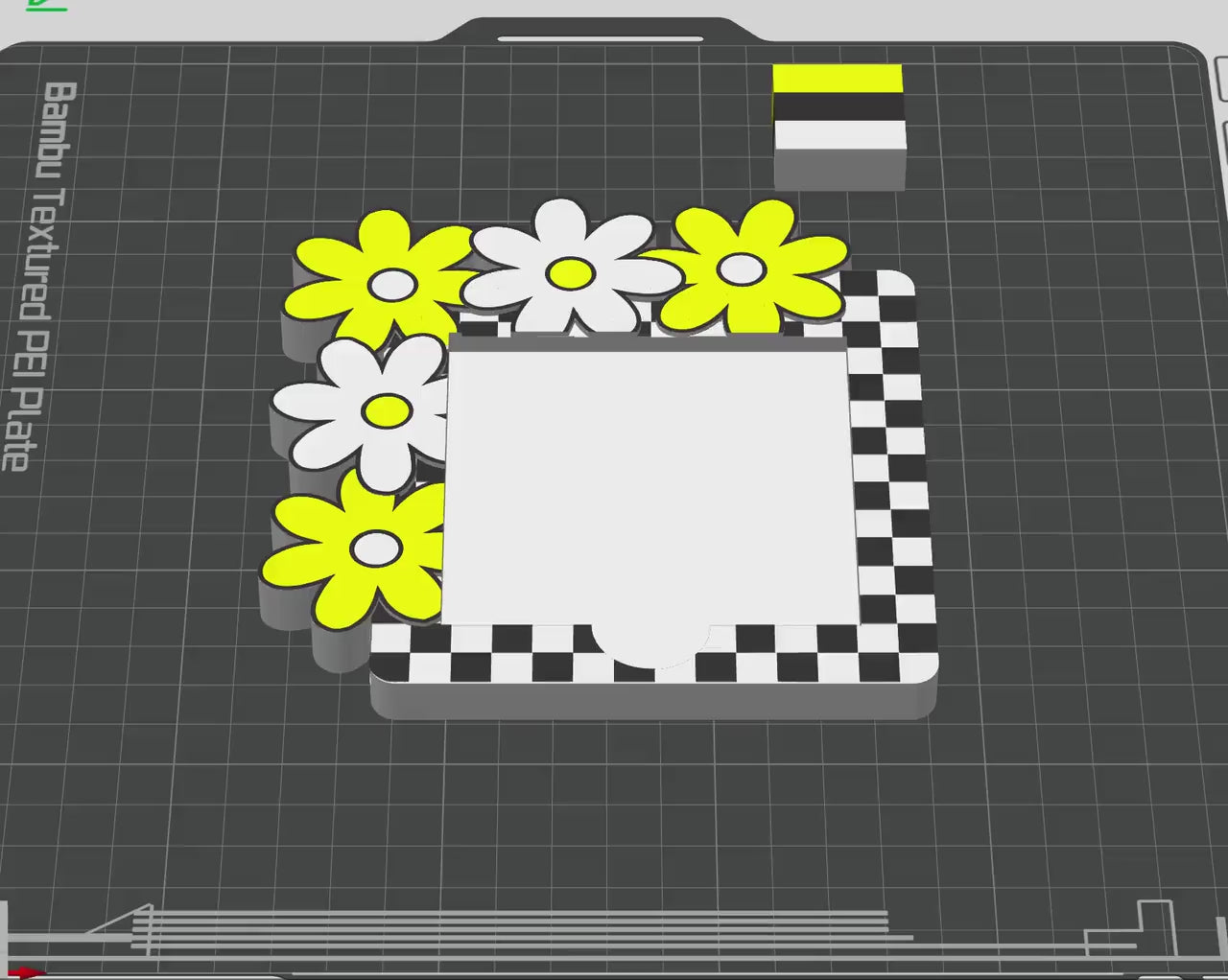 Daisy Flower Note Holder STL – 3D Print File
