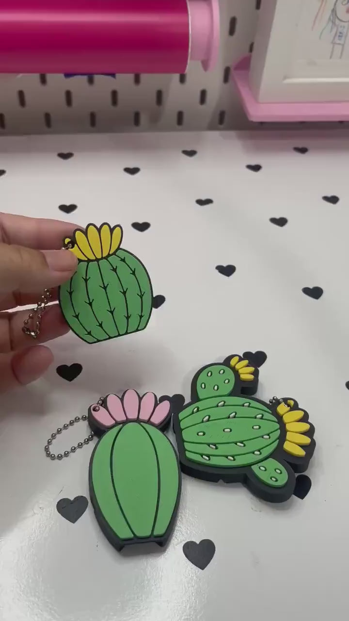 Cactus Keychain Can Opener & Drink Cover 3D File | Set of 3 Designs | 3MF Digital Download