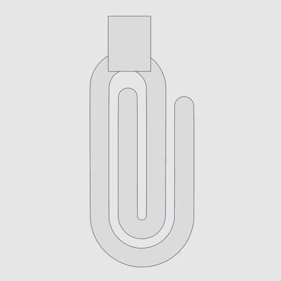 Interchangeable Jumbo Paperclip – 3MF Digital Files | Digital Download