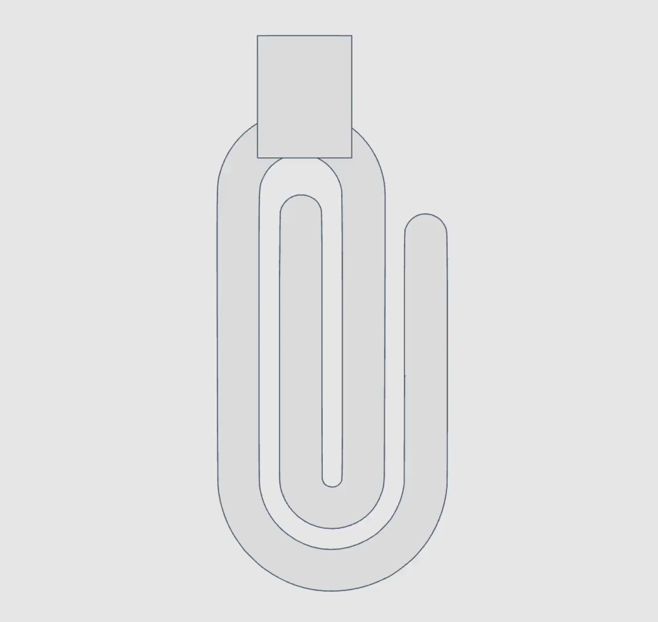 Interchangeable Jumbo Paperclip – 3MF Digital Files | Digital Download
