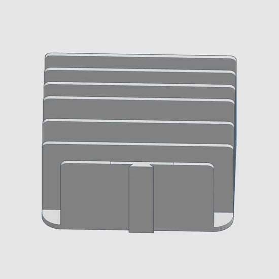 Interchangeable 6-Slot Letter Sorter 3D Print Files | Mail | Desk Organizer | Office Supplies | Digital Download | 3MF File