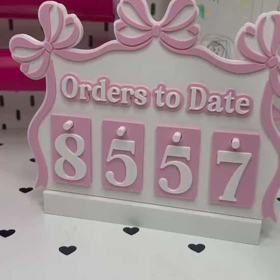 Draping Bows Orders to Date Tracker | 3D Print File (3MF)