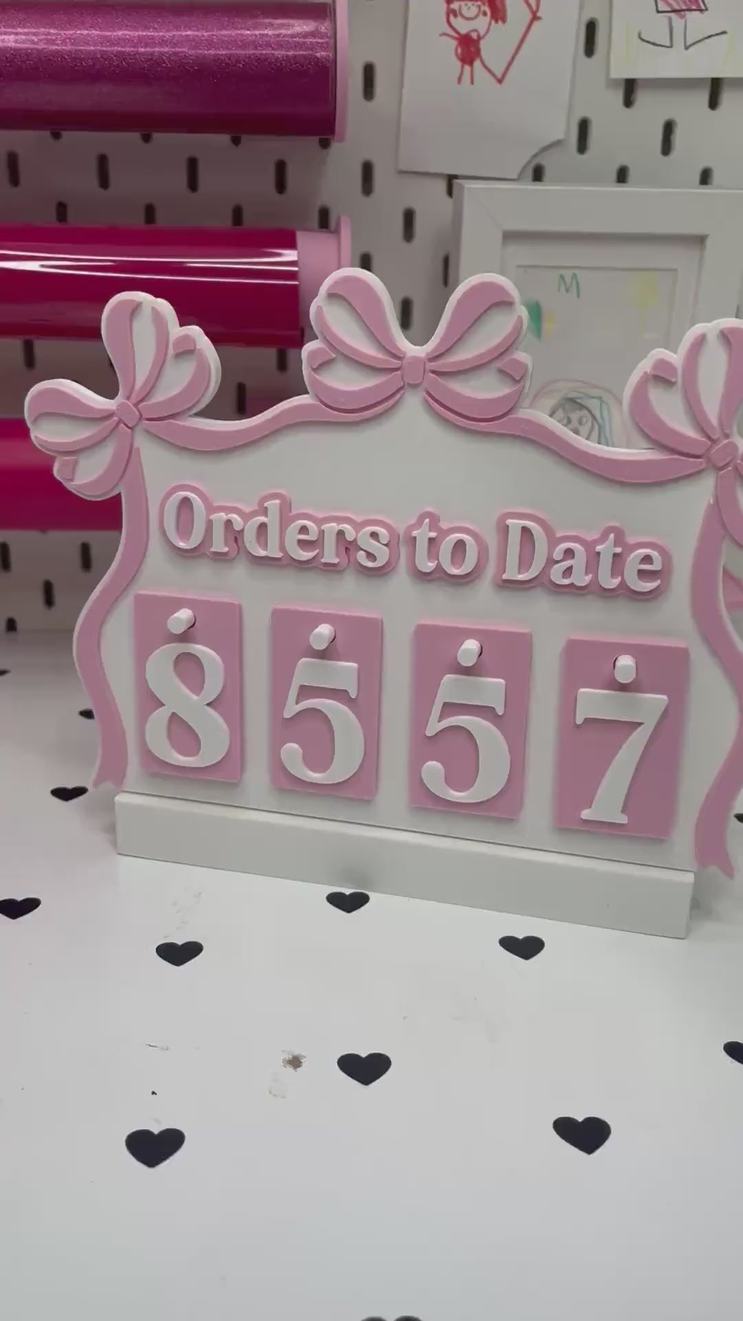 Draping Bows Orders to Date Tracker | 3D Print File (3MF)