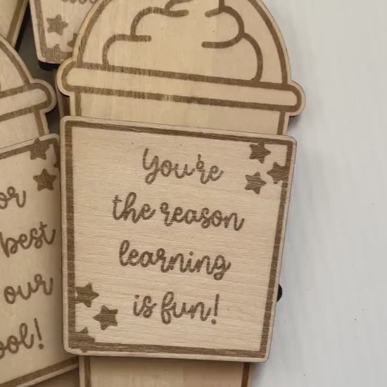 SVG Wooden Star Frappuccino Gift Card Holder - Teacher Appreciation (Digital Download)