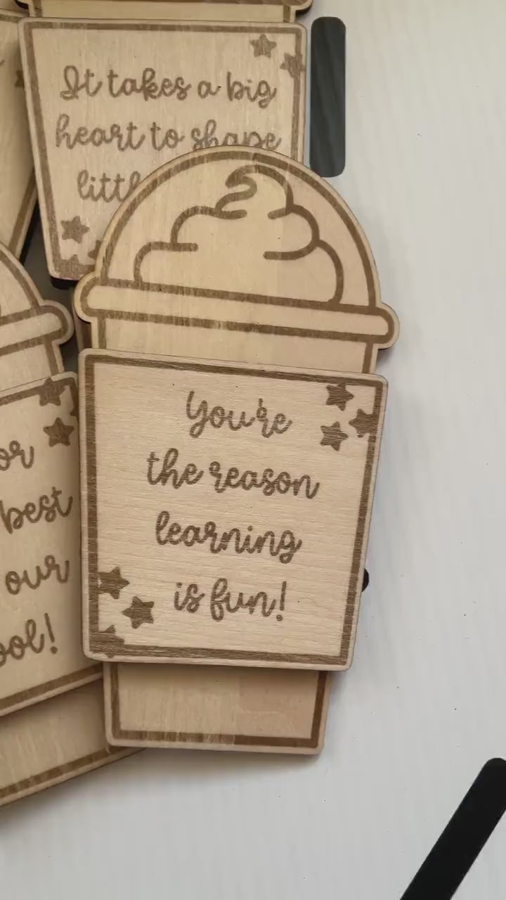 SVG Wooden Star Frappuccino Gift Card Holder - Teacher Appreciation (Digital Download)