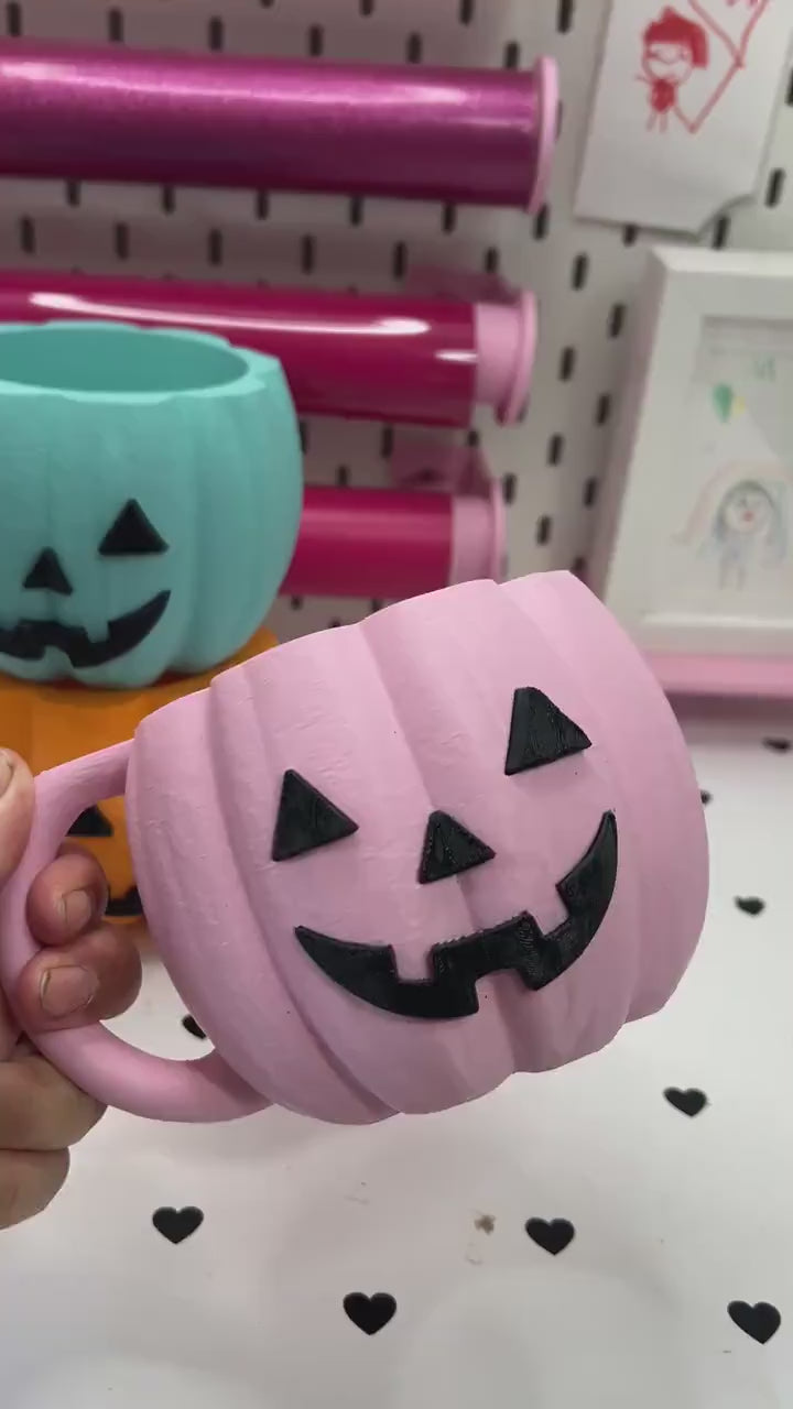 Pumpkin Ice Cream Pint Holder | Ice Cream Sleeve | Spooky Jack-o'-Lantern Ice Cream Pint Holder | Halloween Pint Cozy with Spoon Slot