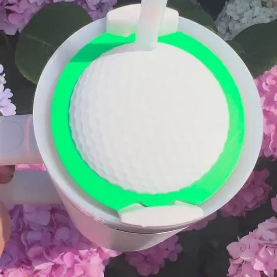 3D Printed Golf Ball Straw Topper: Stanley Tumbler Accessory