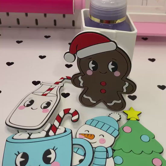 Interchangeable Holiday-Themed Soap Holder – 3D Print STL/3MF Files | Snowman, Gingerbread, Tree, Mug, Milk | Skinny & Chubby BBW Holders