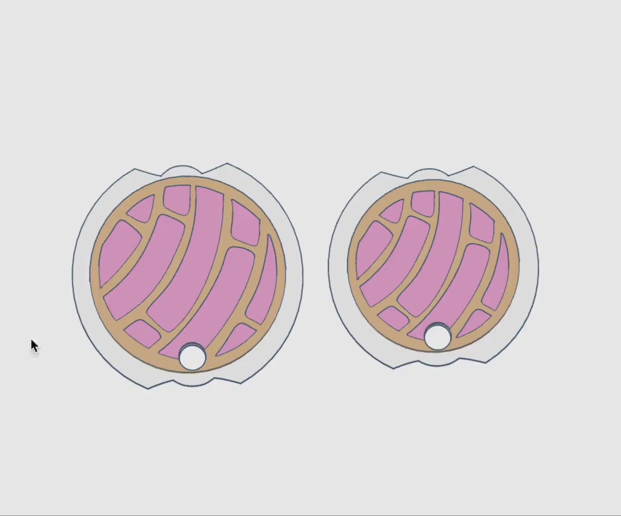 Concha Stanley Topper: Mexican Pan Dulce 3D Print File (Digital Download)